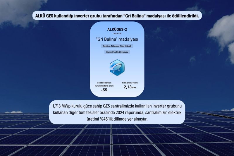 Alkü Ges Gri Balina Madalyası ile Ödüllendirildi