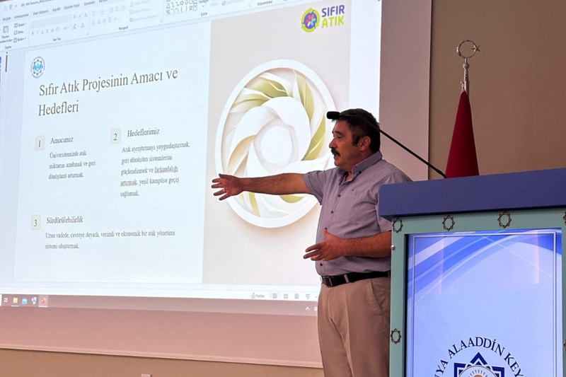 Rektör Yardımcımız Prof. Dr. Mehmet KILIÇ Fakülte Sekreterlerimize Sıfır Atık Eğitimi Verdi
